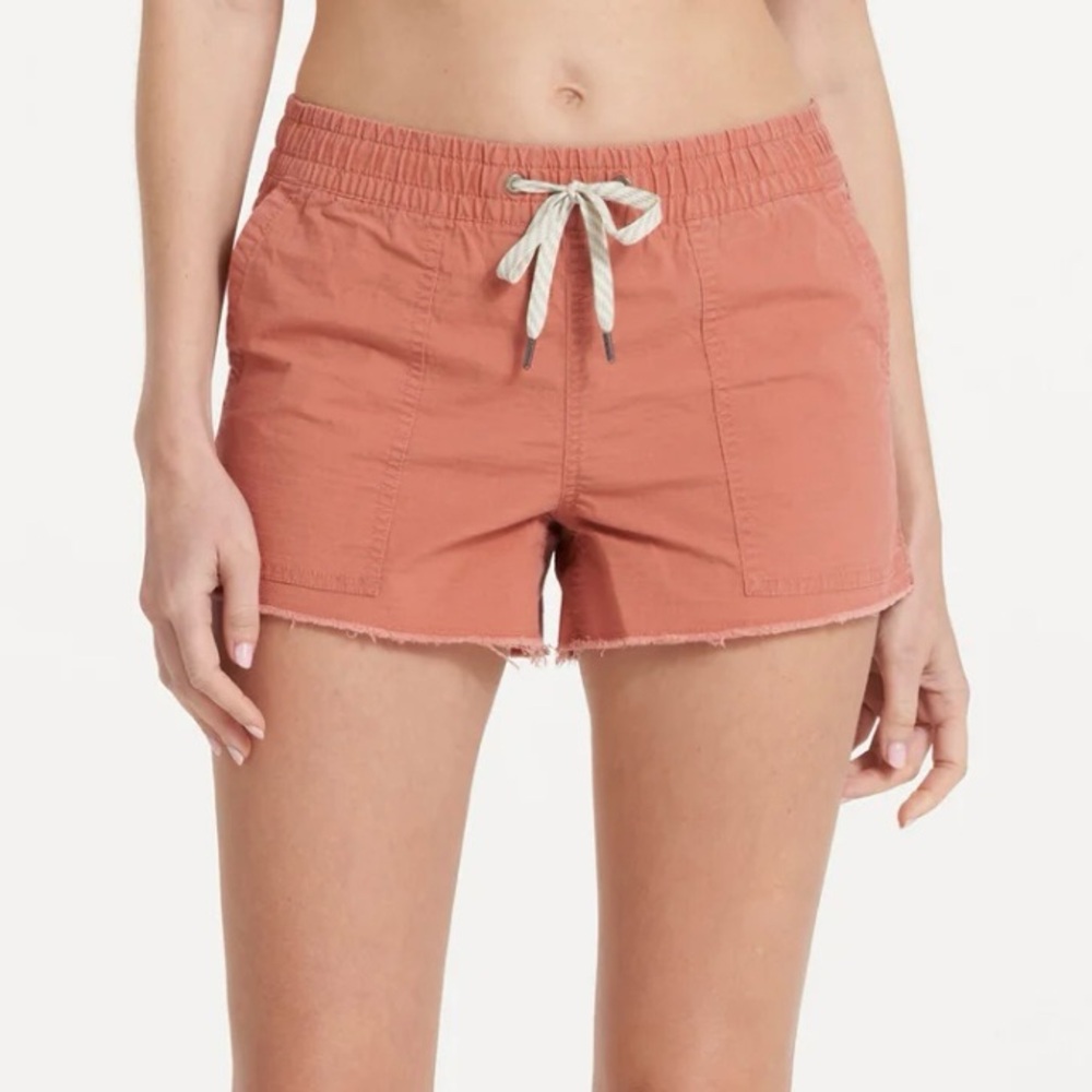 Vuori Women's Rust Terry Drawstring Shorts